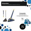 Mop de Limpeza Giratório 360° Triangular – Alcança Cantos e Frestas com Microfibra