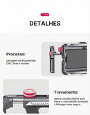 Suporte Gaiola Vídeo Vlog Celular Ulanzi Lino Alça Dupla Ajustável Universal - Estabilizador Rig Profissional para Celular iPhone e Android