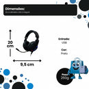 Headset Gamer RGB Gaming ACG2510 – Som Imersivo, Drivers 50mm e Arco Telescópico