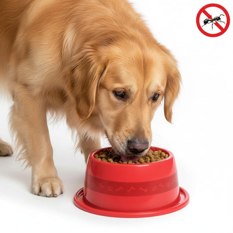 Comedouro Pet Anti Formiga 1000ml Ergonômico – Proteção e Conforto para Cães e Gatos