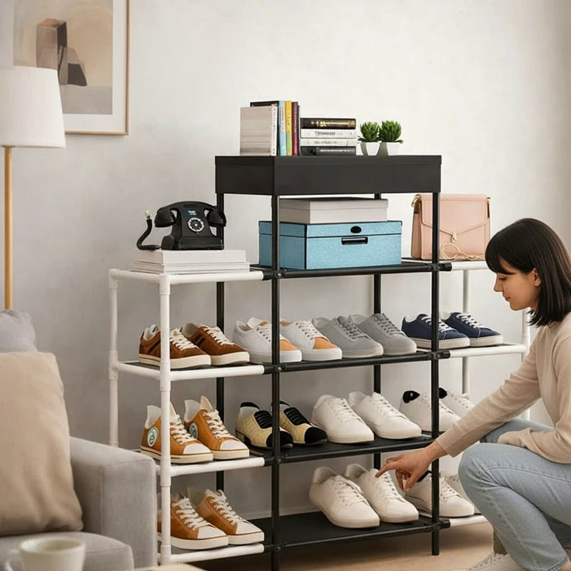 Estante Multiuso Organizadora 4 Andares - 93cm de Largura (Design Industrial)